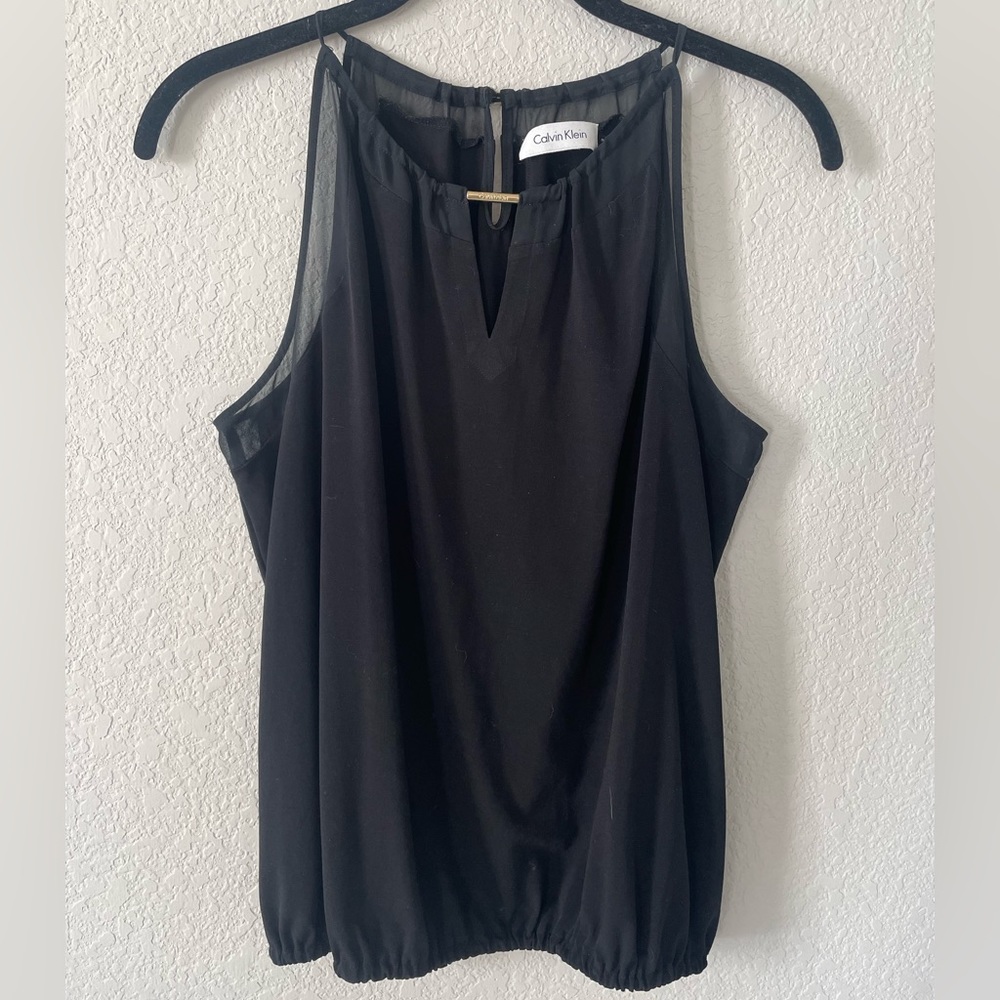 Calvin Klein Blouse with Gold detailing